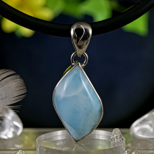 Larimar anhänger silber 925 - larimar,