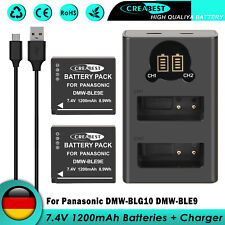 2× DMW-BLG10 BLE9 BLG10E Akku