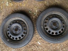 Opel Agila 2000-2007 Satz Felgen 4,5x14" Zoll +2 Reifen Allwetter+Radkappen