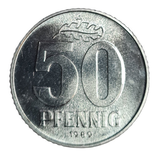 Ddr kursmünze pfennig 1989 - 50,