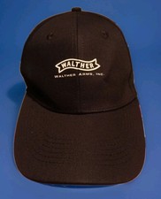 "WALTHER" Base Cap: "Walther Arms, Inc." Schwarz, verstellbar. Neu!