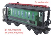 LEGO®  "My own Train" - 10015 - 6x DA - Passenger Wagon, Eisenbahn - TOP ZUSTAND