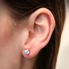 Platin Rundschliff Diamant