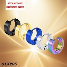 1 Paar Creolen Edelstahl