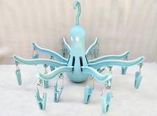 Ikea Pressa Wäschekrake Blau 16 Klammern Wäschespinne Mini Camping Babywäsche