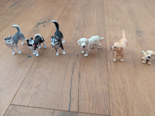 Schleich hunde konvolut - 6x,