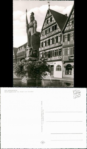Ansichtskarte bad mergentheim - ansichtskarte,