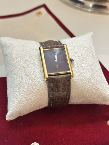 Cartier tank must burgundy - tank,