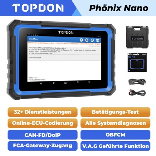 Topdon phoenix nano kfz - phoenix, obd2