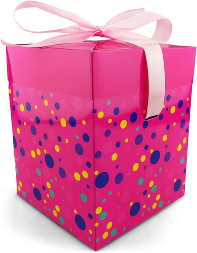 Geschenkschachtel rosa blau - 1x,
