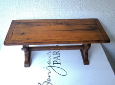 Kleine antike Bank aus Eichenholz, Anfang 20. Jh., stabil trotz kleiner Wackler
