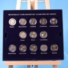 13 x 2 Euro 2007 Römische Verträge Diverse Länder Sammlung Lot in Sammelbox