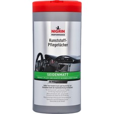 Kunststoffpflegetücher NIGRIN seidenmatt Cockpitpflege Innenraumpflege 30Tücher