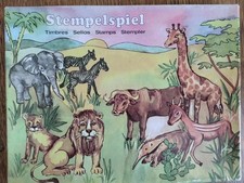 DDR Famos Stempelspiel  Nr. 591  Afrika Tiere ohne Stempelkissen 