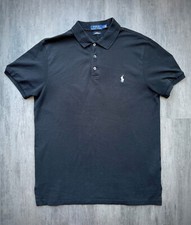 Polo Ralph Lauren, Poloshirt Herren, Schwarz, Größe L, Slim Fit
