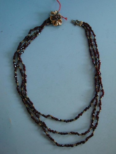 Antik schmuck granat collier - antik,