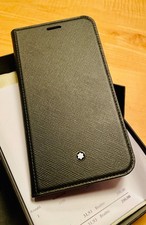 !Nagel - NEU !! - Montblanc Handy Hülle aus Leder zum klappen für  iPhone 11 Pro