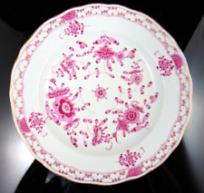 Meissener flacher Teller Indisch Purpur reich 1. Wahl Knaufmarke 1860-1924