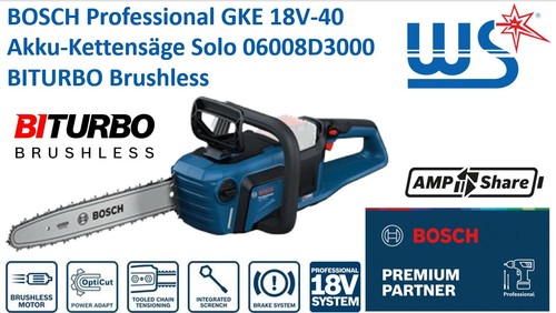 Bosch akku kettensäge gke - bosch,