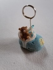 Deko-Baby-Schuh hellblau mit