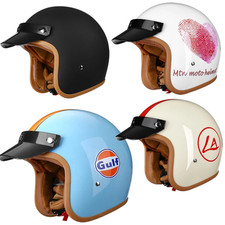 Offener Motorradhelm Vintage