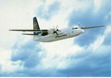 Flugzeug-Postkarte (03)  – Lufthansa – Fokker 50
