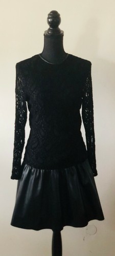 Zara mini kleid kunstleder - mini,