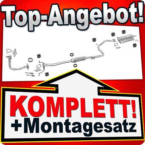 Auspuff für kia pride 3 - auspuff, 1.3
