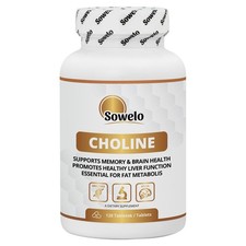 Cholin 500 mg Tabletten – Lebergesundheit, Gedächtnis & Fokus – Sowelo