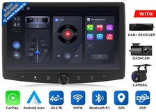 DAB+ 10.1" Android 13 8Kern 6+64 Autoradio 2 DIN GPS Navi CarPlay RDS DSP 4G LTE