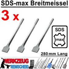 3 x SDS-max Breitmeißel