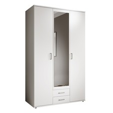 Drehtürenschrank - weiß -