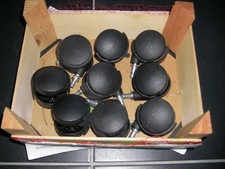 Transportrollen 9 Stück  Stift 2 cm lang - Stift 6 mm Durchmesser