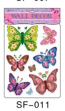8 Set 3 D Schmetterlinge SF011 Wandtattoo Wanddeko Wandtatoo Wandaufkleber 