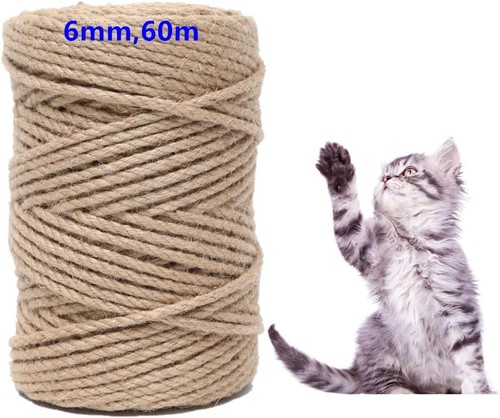 Juteschnur 60m 6mm natur - juteschnur,
