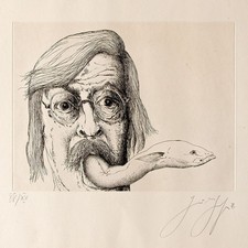 Günter Grass Selbstbild Mappe