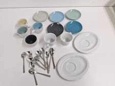 25 Teile Espresso Tassen mit Teller + Löffeln - Seltmann - Berndorf - Set