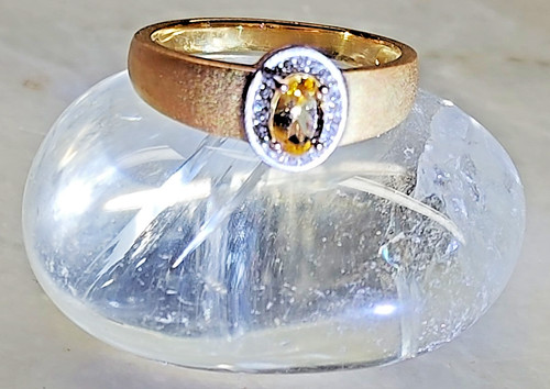 Goldberyll ring - gr.19, (ca.60)