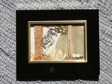 BILDER-RAHMEN exquisit! BILD NATUR COLLAGE  MB Italy schwarz  gold 21,5 x 17 cm 