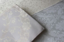 Set / Konvolut 4 alte Damast Tischdecken / Tafeltuch Tischwäsche Baumwolle