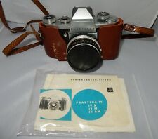 Fotoapparat Kamera Praktica IV Objektiv Zeiss Jena Tessar 2.8/50  + Anleitung