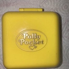 Polly Pocket Midges Play School Dose Gelb  Spieldose  1989 ohne Figuren 