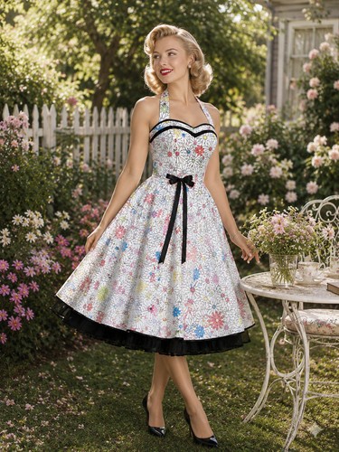 50er jahre petticoatkleid - jahre,