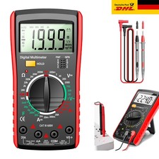 LCD Digital Multimeter Stromprüfer Vielfach-Messgerät Voltmeter Spannungsmesser