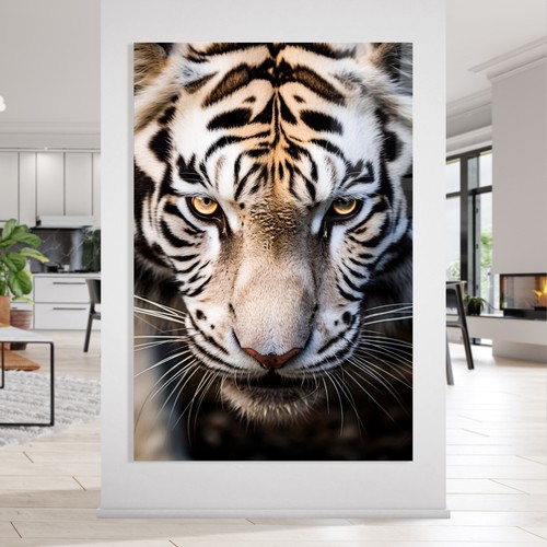 Wandbild weisser tiger - ,