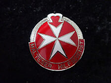 A57-15) Original älteres Malteser Hilfsdienst Rotes Kreuz Abzeichen gestempelt