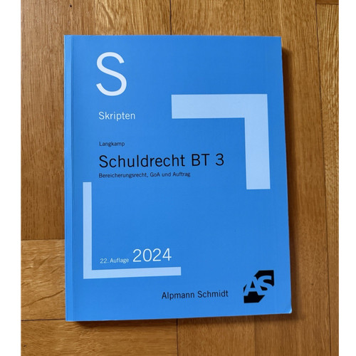 Alpmann schmidt schuldrecht - schmidt, bt