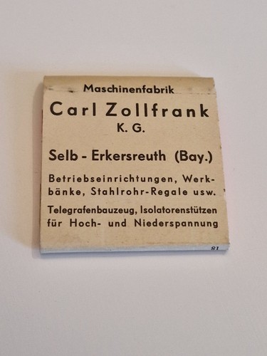 Streichholzheftchen