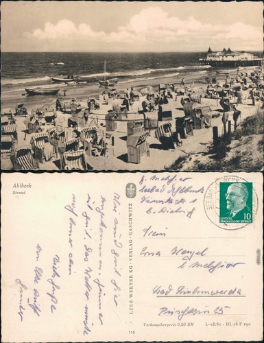 Ansichtskarte ahlbeck - ahlbeck, (usedom)