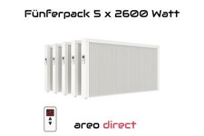 Elektroheizung 5x2600W Heizung direct Flächenspeicherheizung Schamotte 12%Rabatt